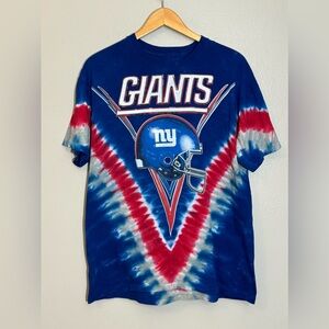 New York Giants NFL Tie Dye Majestic T Shirt | Large